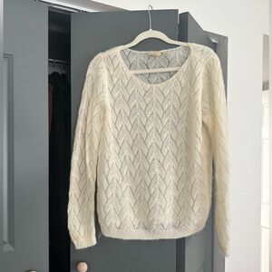 Sezane Sweater Cream and Pearl Size Medium